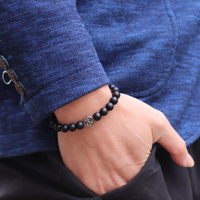 Viking Compass & Tiger Eye Bracelet for Men - Norse Mjolnir Pendant - Adventure Stone Jewelry for Grounding & Confidence