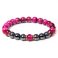 Black Gallstone Bracelet Tiger Eye Energy Fitness Men's Gift Jewelry